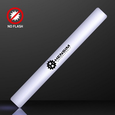 Steady White Light Cheer Sticks, No Flash 16" - PRINTED